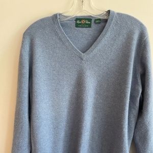 Alan Paine Pure Cashmere Mens Sweater V-Neck